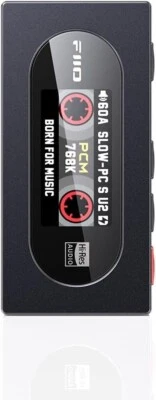 FiiO KA15 Headphone Amp, Portable USB DAC Dongle w/4.4 & 3.5mm  (Midnight Black) - Image 1 of 4