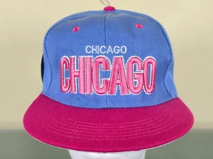 Gorra plana con cierre a presión CHICAGO azul rojo OSFM - Imagen 1 de 7