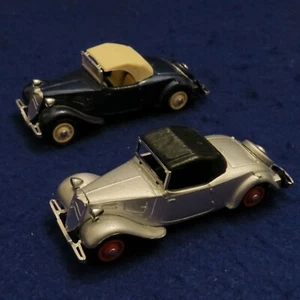 Lot of 2 Eligor 1938 Citroen Traction AV Cabriolet 1/43 scale SEE PICS - Picture 1 of 10