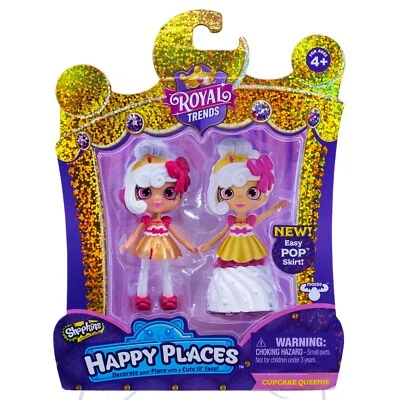Boneca Shopkins Happy Places Royal Trends Cupcake Queenie Lil' Shoppie Nova! - Imagem 1 de 2