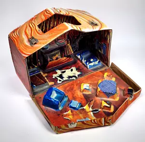 Vintage Troll Doll House Cave Carrying Case 1960s Era Standard Plastics Inc - Picture 1 of 14