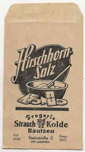 99/2 ALTES TÜTCHEN WERBUNG BAUTZEN DROGERIE STRAUCH KOLDE HIRSCHHORNSALZ - Bild 1 von 2