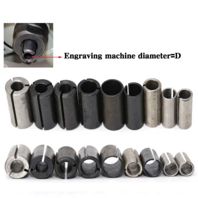 8mm to 6/6.35mm Multi-size Engraving Bit CNC Router Tool Adapter Collet - Image 1 of 4