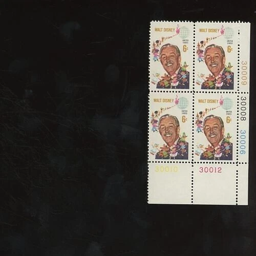 Scott 1355 1968 6C Walt Disney Stamp Block of 4 - Image 1 of 2
