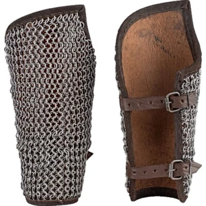 SCA LARP Leder Vambraces Mittelalter Cosplay Leder Armschutz Ritter Arm Rüstung - Bild 1 von 4
