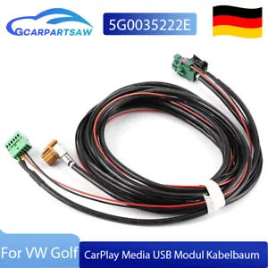 1,8m MIB App Connect Carplay USB Aux In Kabelbaum Für VW Golf 7 VII 5G0035222E - Bild 1 von 9