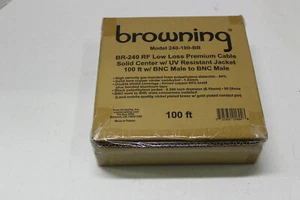 Browning 240-100-BB 100' Low Loss Coax Cable with BNC Connectors LMR-240 - Picture 1 of 5