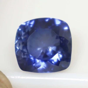 Piedra preciosa suelta corte certificado GIE zafiro azul natural facetado 6,55 quilates 1107 - Imagen 1 de 9