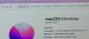 A1481 Mac Pro 6,1 2013 CPU Riser Card, Xeon E5 3.7Ghz, 12GB OEM RAM, Heat Sink - Picture 1 of 8