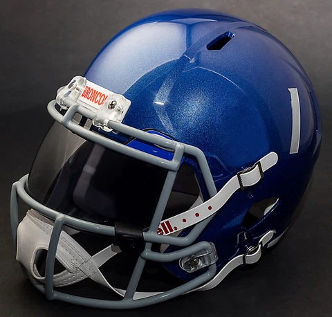 *CUSTOM* BOISE STATE BRONCOS Riddell SPEED Full Size Replica Football Helmet Cover