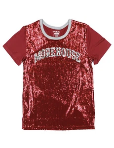 CAMISETA MOREHOUSE COLLEGE LENTEJUELAS HBCU MANGAS CORTAS - Imagen 1 de 1