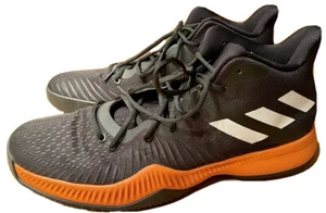 ADIDAS MAD BOUNCE 2017 BLACK ORANGE BASKETBALL SHOES, 2AC7252, MENS US 17 UK 16 - Picture 1 of 9