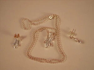PARURE COLLANA E ORECCHINI IN ARGENTO 925 - Imagen 1 de 3