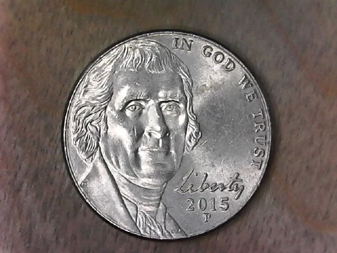 2015 P Jefferson Nickel # 1 Cover