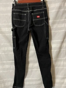 Dickies Relaxed Fit Black Carpenter Jean Girl’s Sz 12 24.00 - Picture 1 of 4