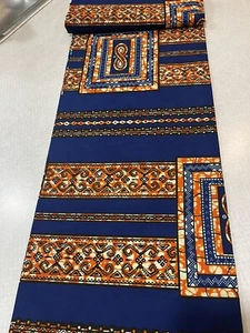 Multicolor African Fabric African Print Ankara Fabrics 6 Yards 100% Cotton - Picture 1 of 2