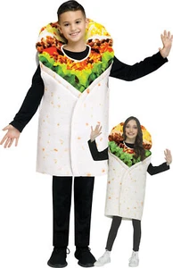 Festive Screen Print Burrito Child Mexican Food Costume - Picture 1 of 10