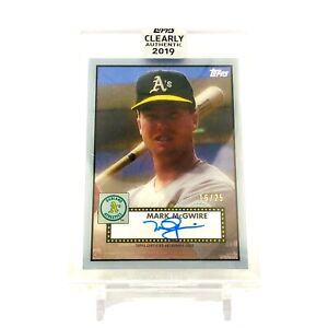 2019 Topps Clearly Authentic 1952 Design Auto Mark McGwire ENCASED/SEALED /25!