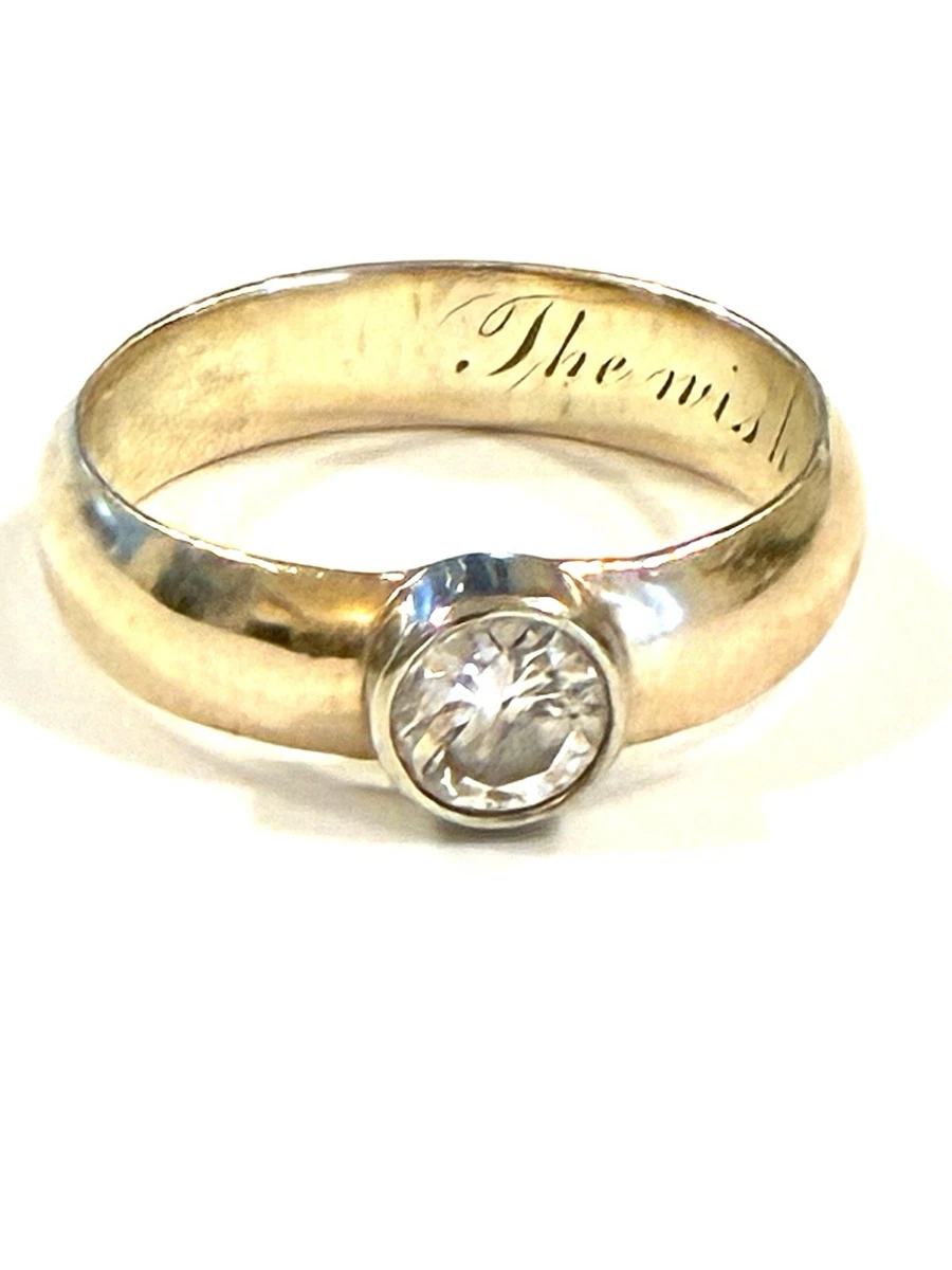 10k Yellow Gold Claddagh Rope Ring With Diamonds - 3-Row Engagement/Wedding Ring For Women - View #9