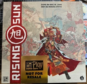 Rising Sun Board Game CMON 100% Complete Unpunched RARE CMON PLAY DEMO COPY - Picture 1 of 4