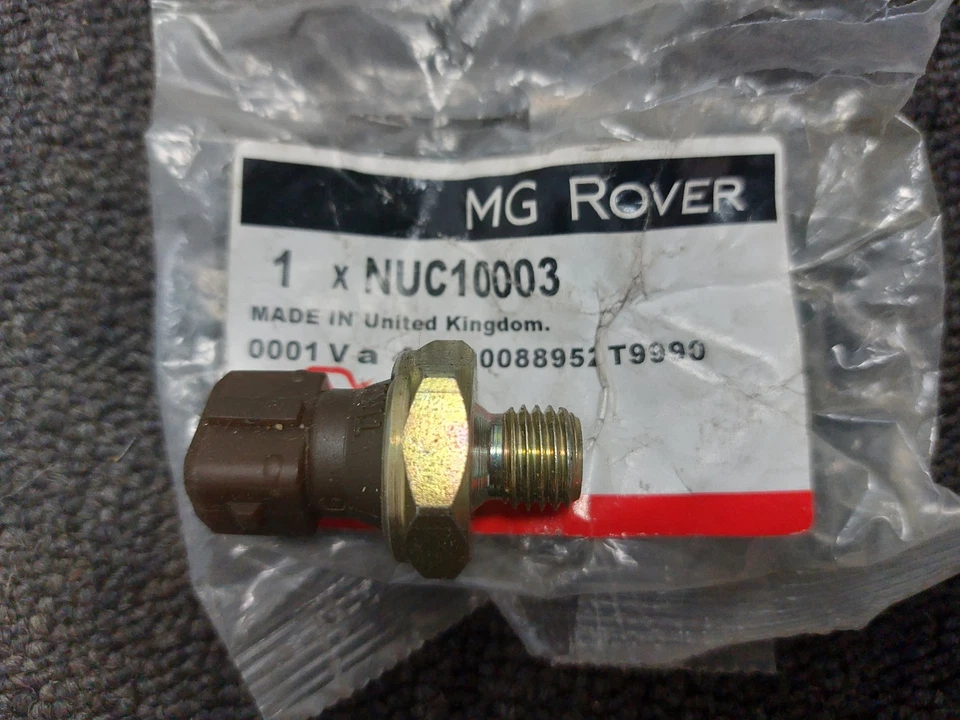 new genuine mg rover 25 zr 45 zs 1.4 1.6 Oil Pressure Switch Tapered Thread - Image 1 of 1