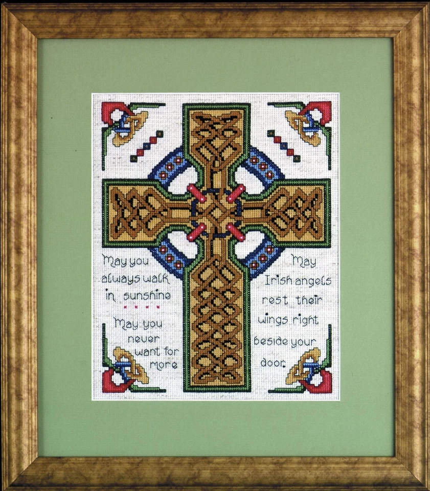 Design Works Counted Cross Stitch 8x10 Picture Kit Celtic Cross 2417 Christian