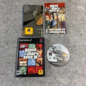 Grand Theft Auto III (Sony PlayStation 2, 2003) GTA 3 PS2 POSTER MAP Black Label - Foto 1 di 2