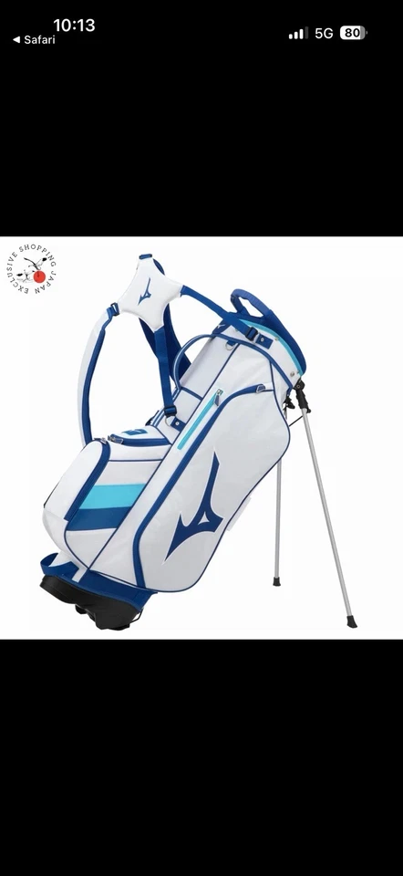 Bolsa de pie de 14 vías Mizuno Golf Tour Stand - blanca/azul (24024859590900) Foto 1 de 2