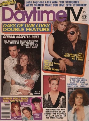 Daytime TV magazine July 1987 BRENDA DICKSON-LARKIN MALLOY-ELIZABETH KEIFER-GH - Image 1 of 4
