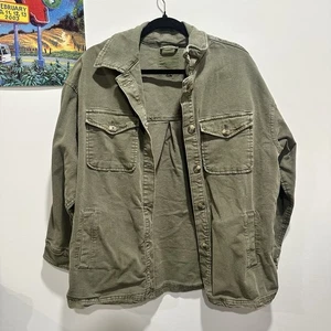 Giacca camicia donna Aerie oversize verde oliva taglia small shacket - Foto 1 di 4