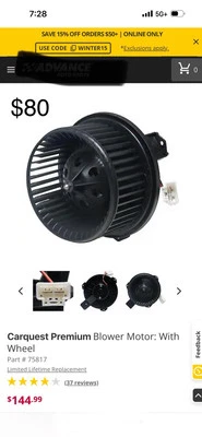 Dodge Caliber 2007-2012 motor soplador OEM Foto 1 de 3