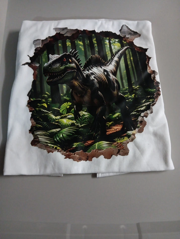 Custom Made T-Shirts For Kids DINOSAUR Size 18 - Image 1 of 1