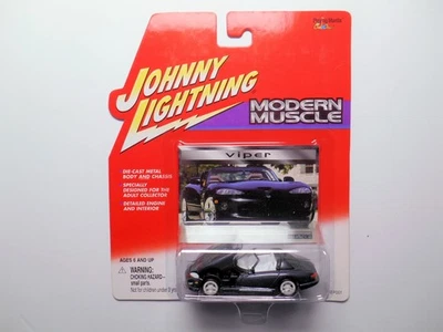 MODERN MUSCLE GRAY 2000 DODGE VIPER R/10 JOHNNY WHITE LIGHTNING CHASE CAR - Image 1 of 3