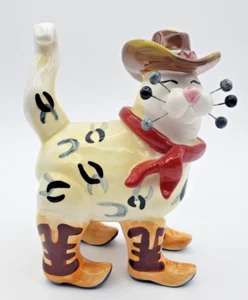 2002 Amy Lacombe TEX Cowboy Katze Figur Annaco Creations #21046 Stiefel Hut - Bild 1 von 10