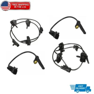 Set (4) ABS Speed Sensor Front Rear Left & Right For Cadillac SRX 2010-2016 2015 - Image 1 of 4