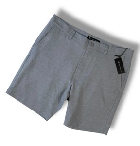 NEW TRAVIS MATHEW 'Adirondack' Mens Shorts Size 38 Gray 9" Performance Golf NWT - Picture 1 of 15