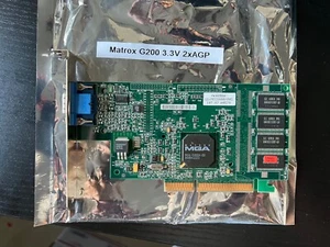 Matrox Graphics Card MGA G00 G200A 8MB AGP 2x 3.3V - Picture 1 of 1