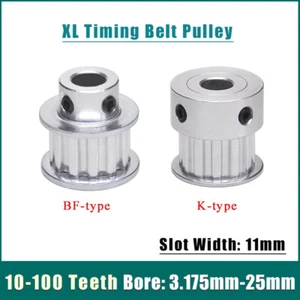 XL 10-100 dientes polea de correa de distribución tipo BF/K diámetro de rueda síncrono 3,175 mm-25 mm - Imagen 1 de 9