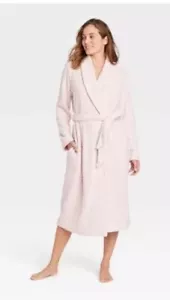 Women's Cozy Chenille Robe - Stars Above Pink Size M/L Free Shipping - Picture 1 of 4