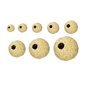 14K Gold Filled Stardust Round Ball Bead for Bracelet 2mm 2.5mm 3mm 4mm 5mm 6mm - Picture 1 of 1