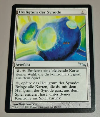 Heiligtum der Synode # 252/306 Uncom. MTG MIRRODIN 2003 DE N.Mint-Mint Vintage - Bild 1 von 3