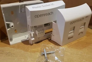 BT Openreach NTE5c MK4 Główne gniazdo telefoniczne VDSL2 ADSL Zestaw filtrów płyty czołowej - Zdjęcie 1 z 1