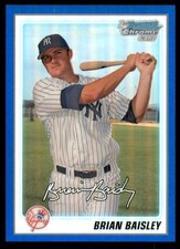 2010 Bowman Chrome Prospects Blue Refractors #BCP49 Brian Baisley /250