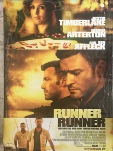 Póster original de la película Runner Runner DS 27x40 D/S - Imagen 1 de 1