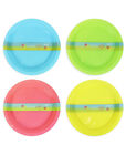 Pack Of 4 Re-Usable Plastic Plates Parties, Picnics BBQ's Outdoor Travel pack
