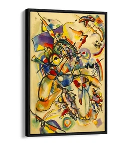 KANDINSKY 6 -DEEP FLOATER/FLOAT EFFECT FRAMED CANVAS WALL PRINT - Picture 1 of 12