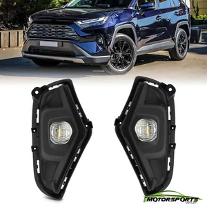 Fit 2022 Toyota Rav4 LED Bumper Driving Fog Lights Lamps Pair w/Wiring & Switch - Foto 1 di 9