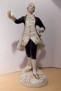 Porzellan Figuren Royal Dux Bohemia Herr - Höhe ca. 22 cm - guter Zustand - Bild 1 von 6