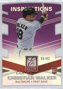 2015 Panini Elite Inspirations Die-Cut /82 Christian Walker #1 Rookie RC