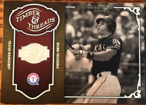 2005 Donruss Timber & Threads Bat Mark Teixeira #TT-28 Texas Rangers - Picture 1 of 2